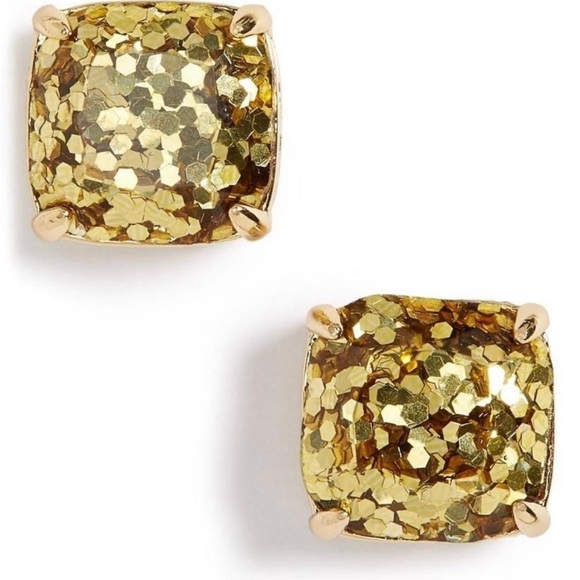 Kate Spade Gold Glitter Earrings